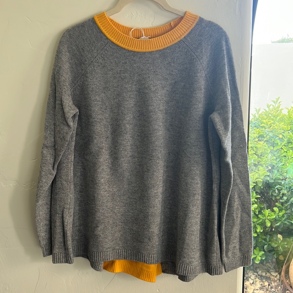 Boden grey and yellow with back accent